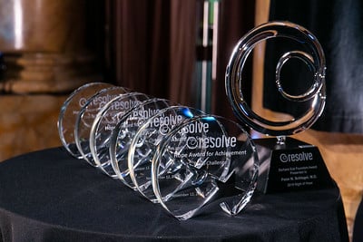 Night of Hope Awards on table