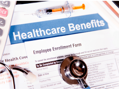 Healthcare Benefits with enrollment form