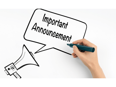 Important Announcement