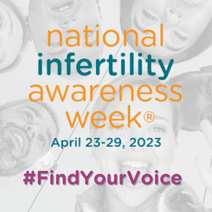2023 NIAW Image 2023 National Infertility Awareness Week #FindYourVoice