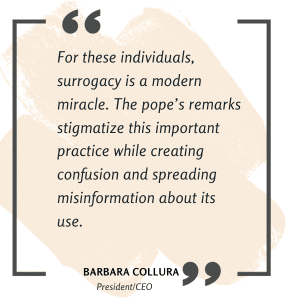 Barbara Collura quote Barbara Collura quote about Pope statement