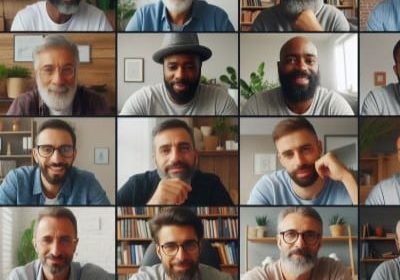 Virtual support group meeting